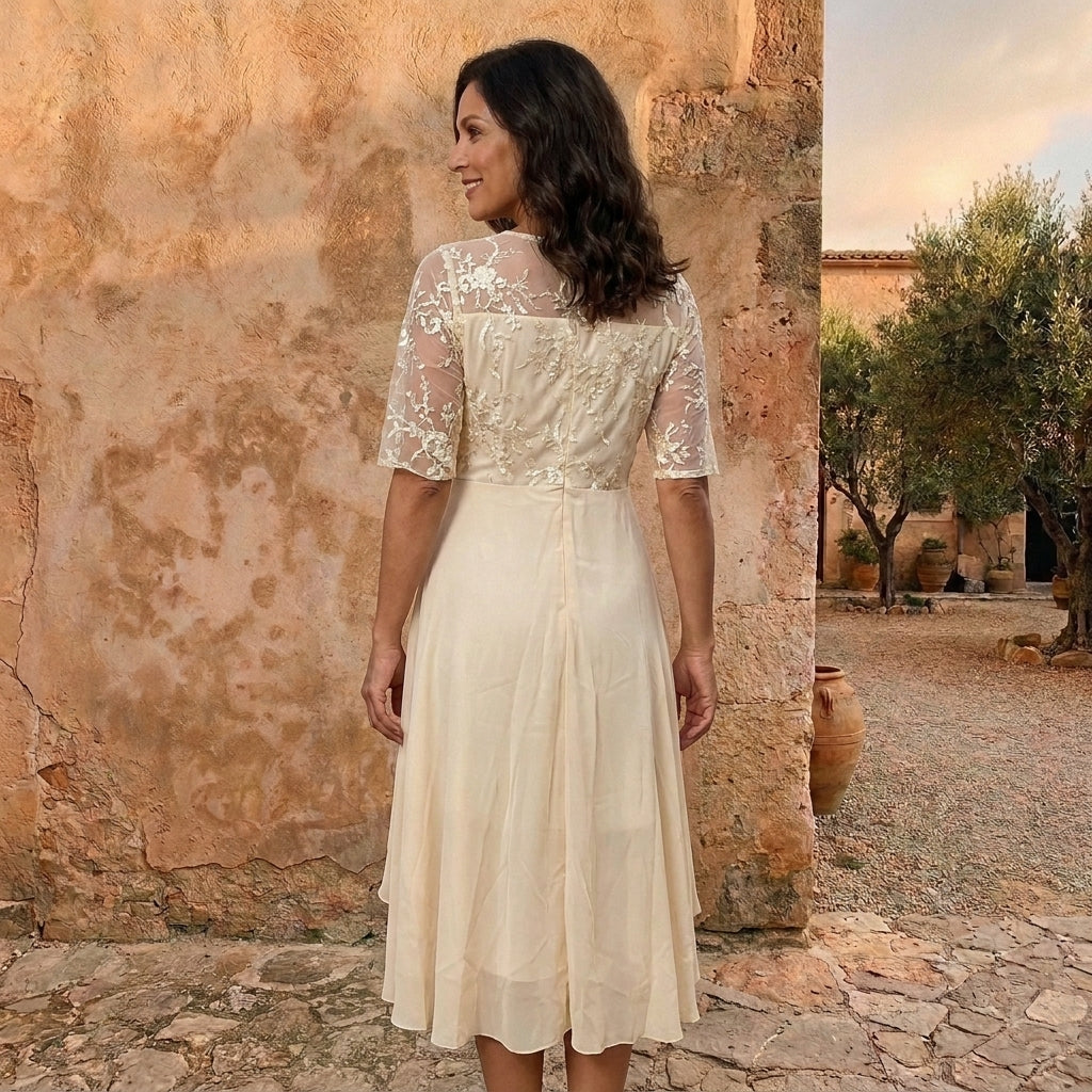 LOLA CASTELL | ABITO IN GEORGETTE ELEGANTE