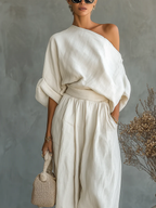 Eleonora | Set elegante monospalla due pezzi