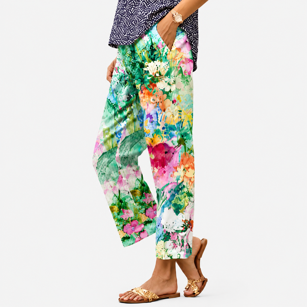 Pantaloni Arte del Giardino Fiorito