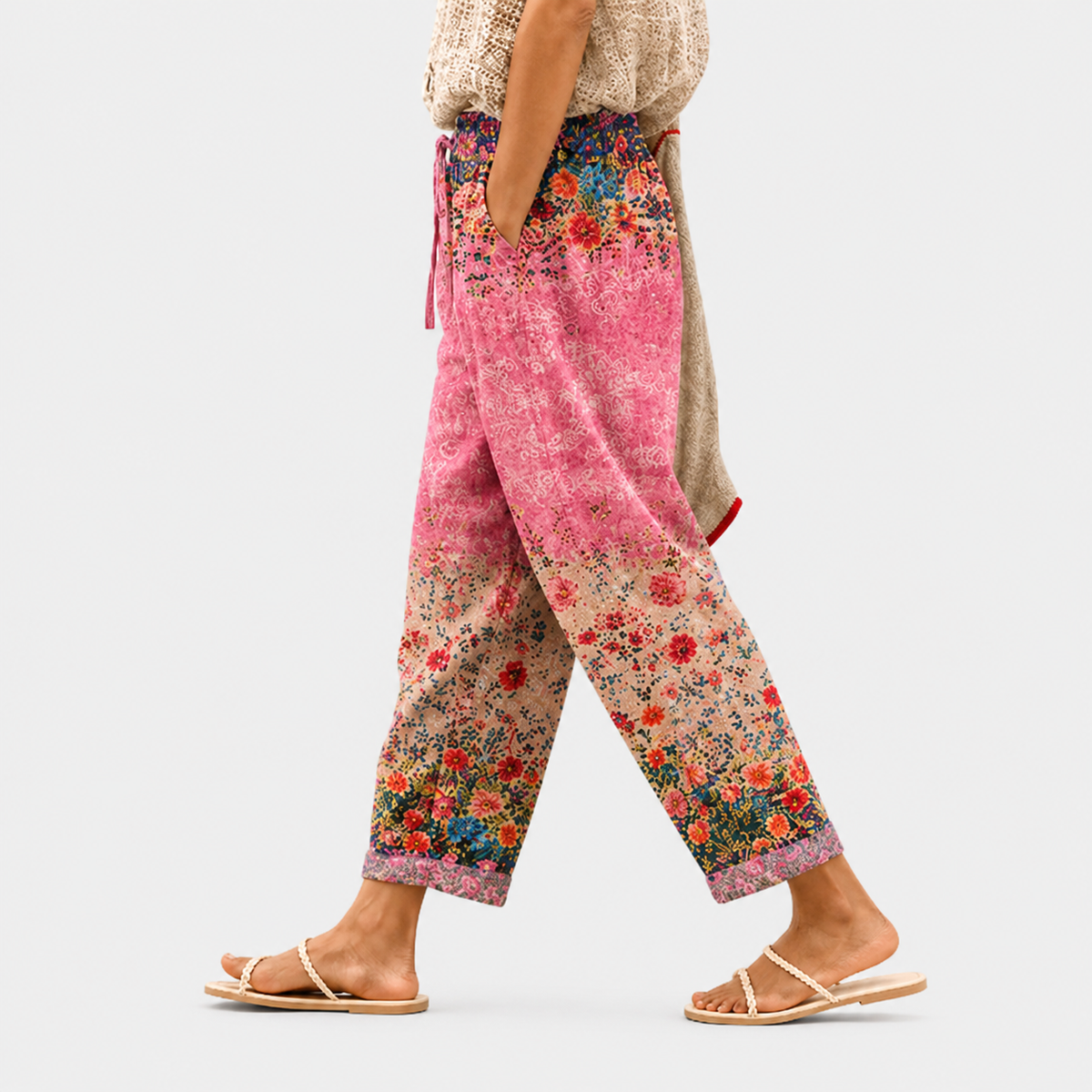 Pantaloni Easy Sunset Fiore Selvatico