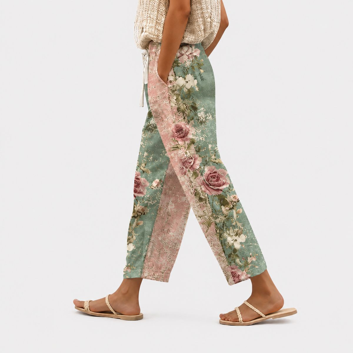 Pantaloni da Giardino Rosa