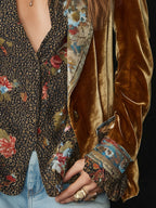 Marcelline | Blazer Patchwork Stampato Floreale Vintage