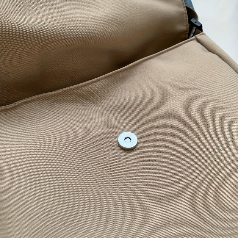 Valentina | Borsa a Tracolla in Nylon con Bottone Magnetico
