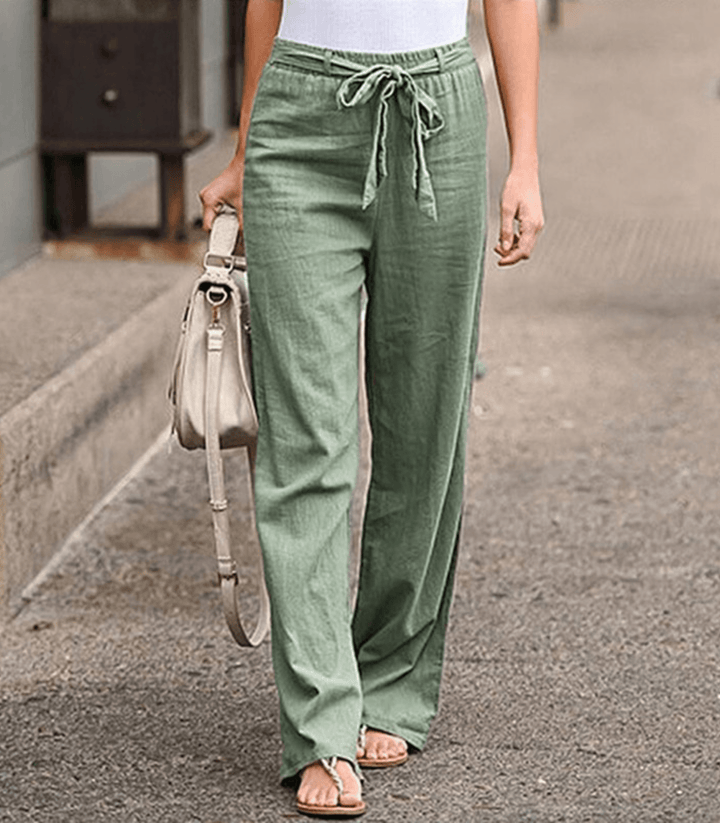 Joleen - Pantaloni Relaxed per Donne con Corda di Regolazione e Vita Elastica