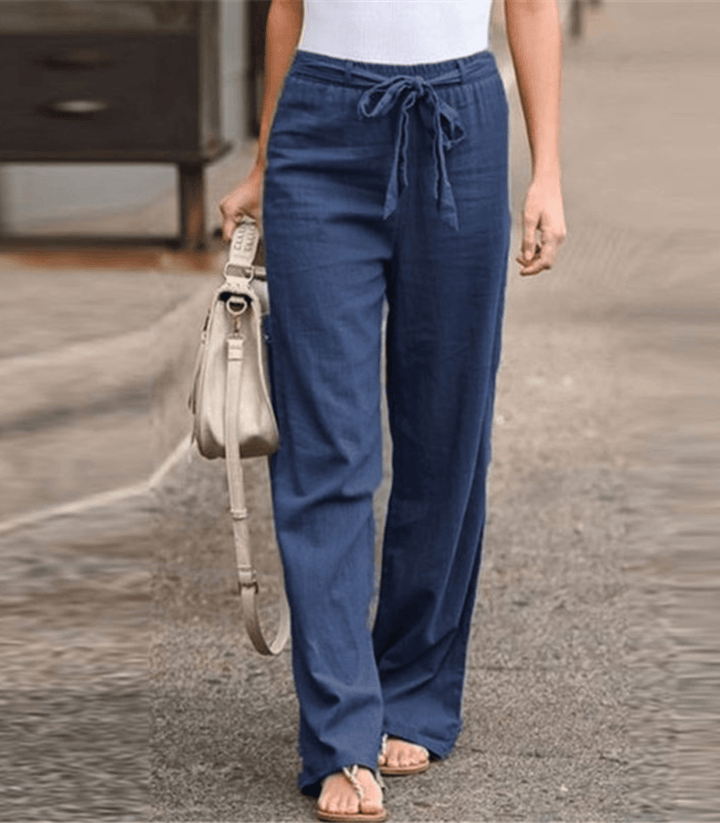 Joleen - Pantaloni Relaxed per Donne con Corda di Regolazione e Vita Elastica
