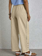Shania - Pantaloni Relax con Bottoni