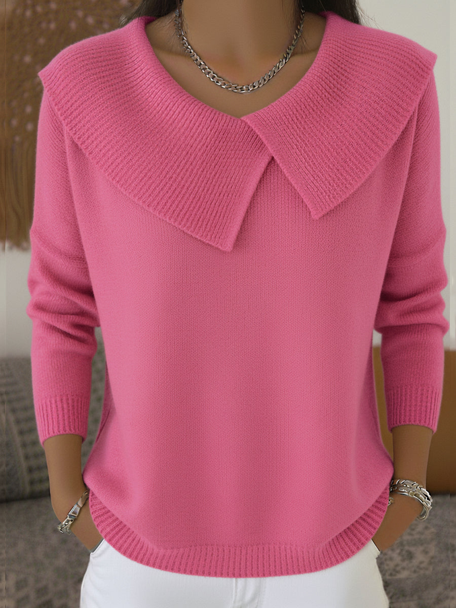 Leontine | Maglione a Collo Drappeggiato