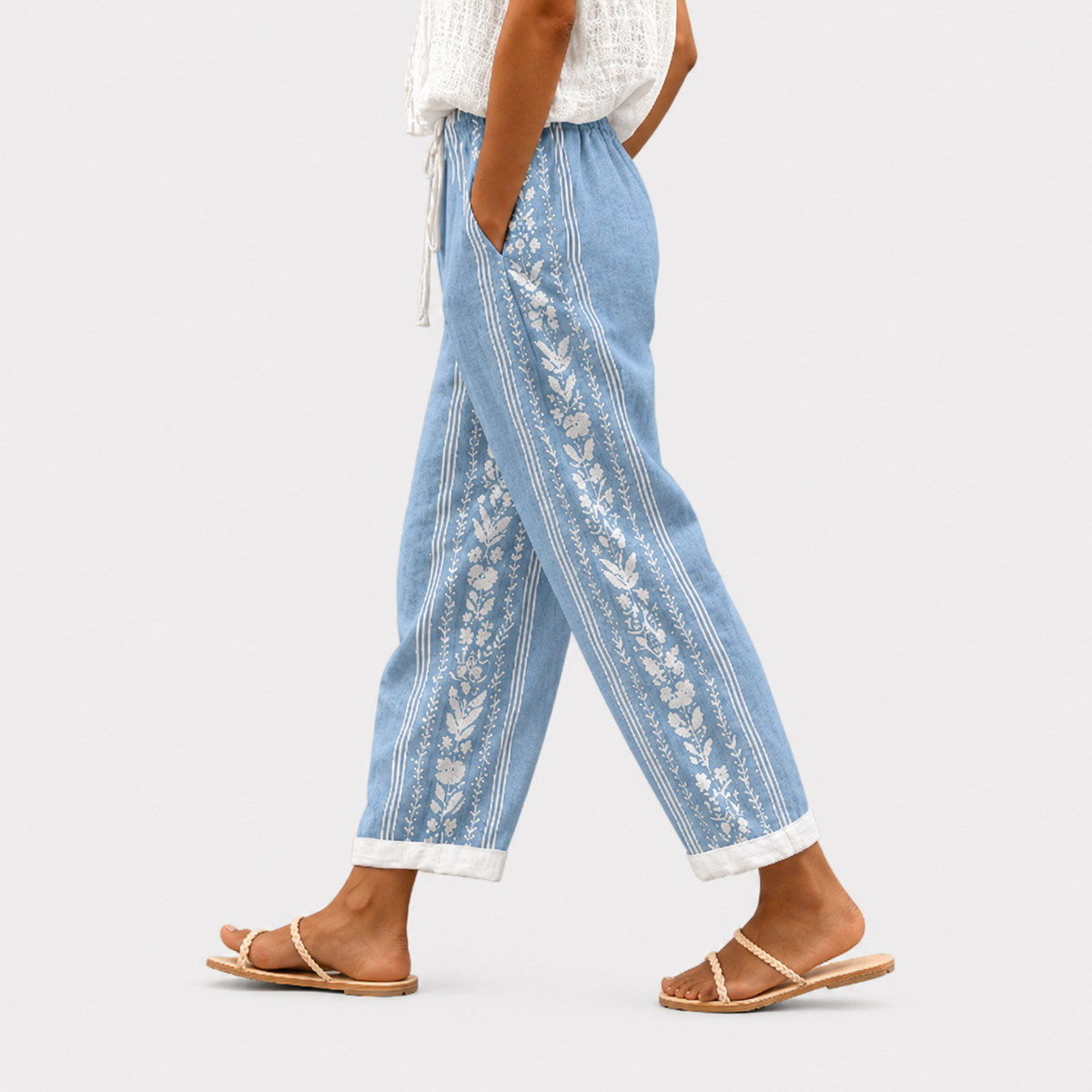 Pantaloni Facile Coastal Bloom