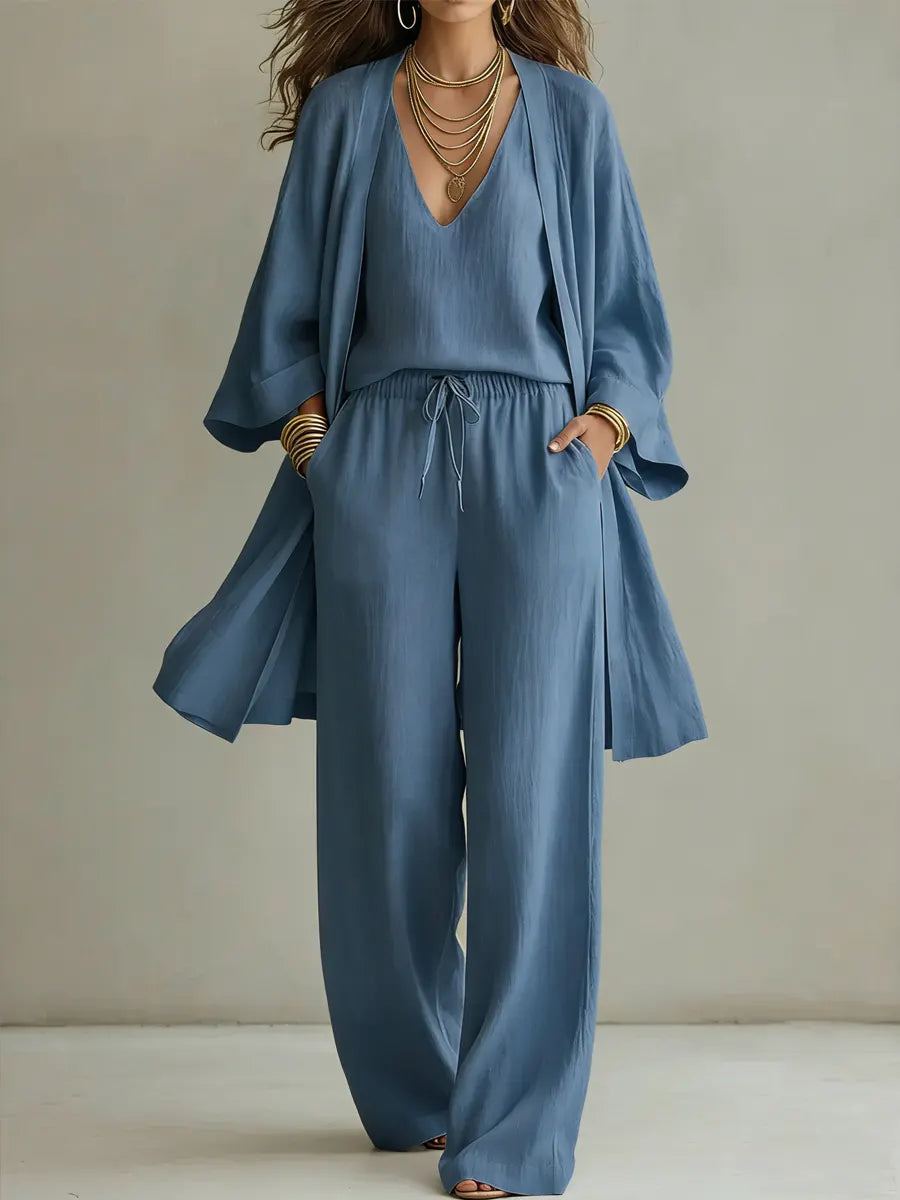 Rosalinda | Completo Casual in Lino a 3 Pezzi