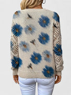 Bronwen | Maglione Floreale a Rete