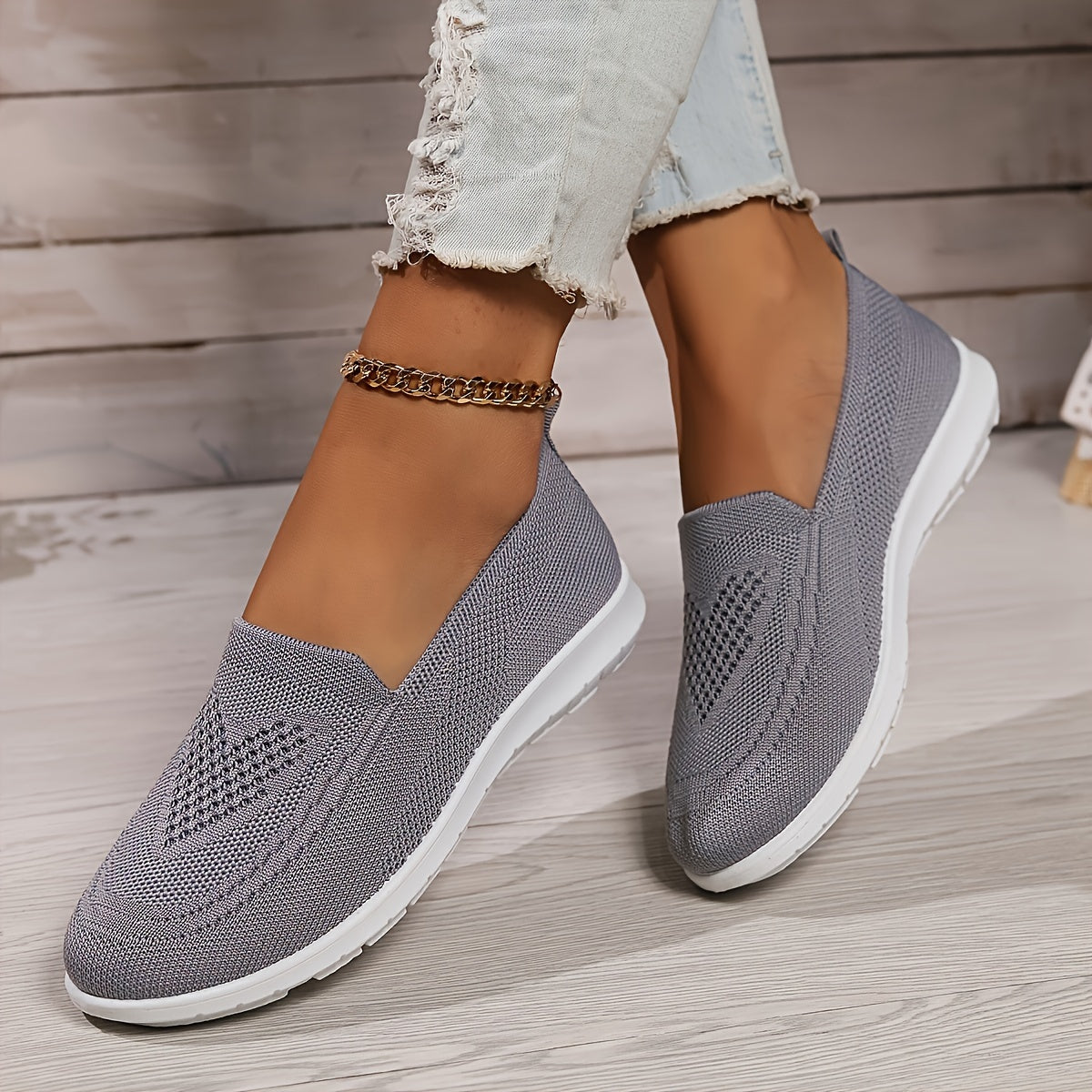 Noémie | Mocassins en maille respirante