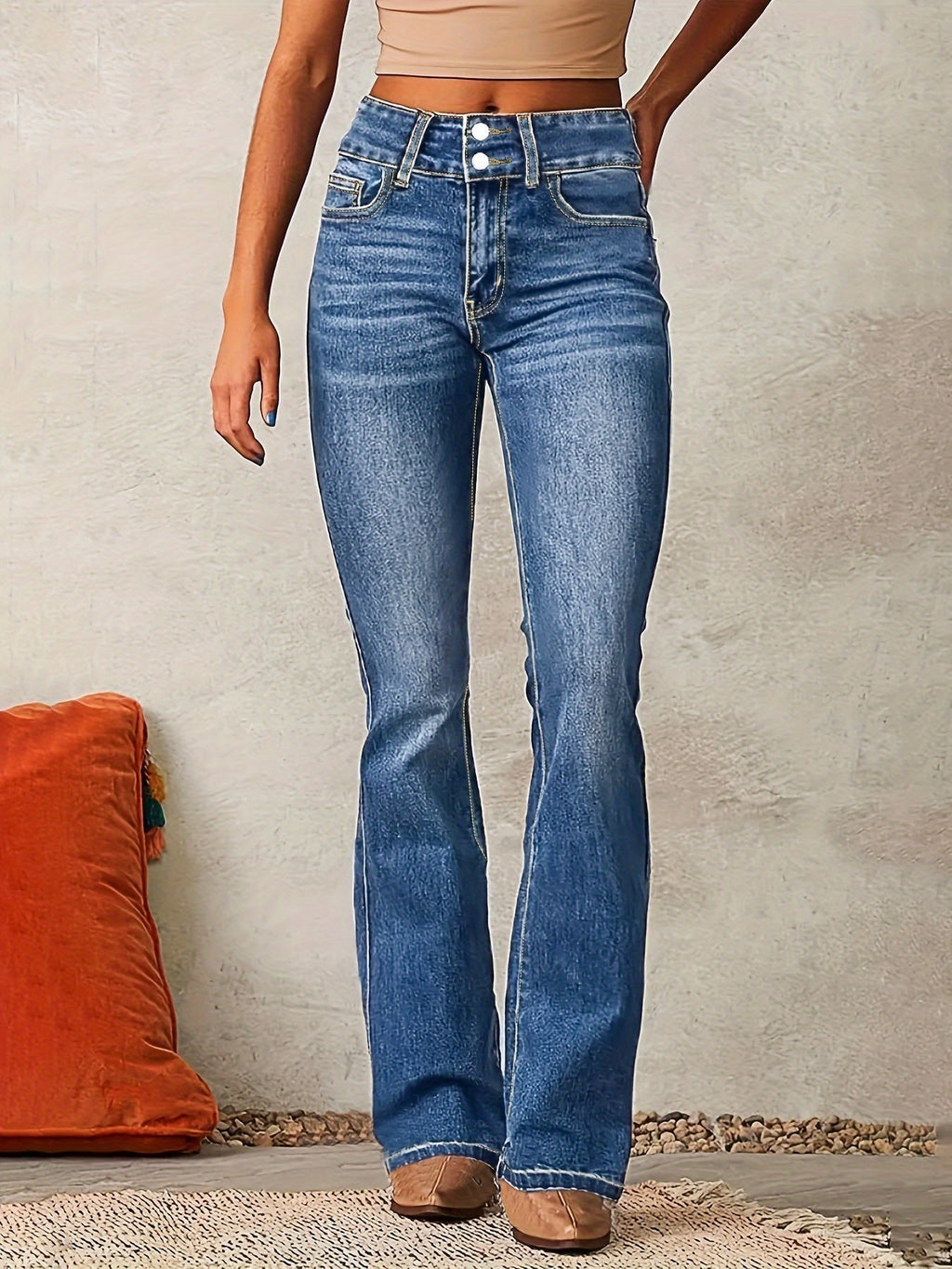 Ariane | Jeans svasati a vita alta elasticizzati