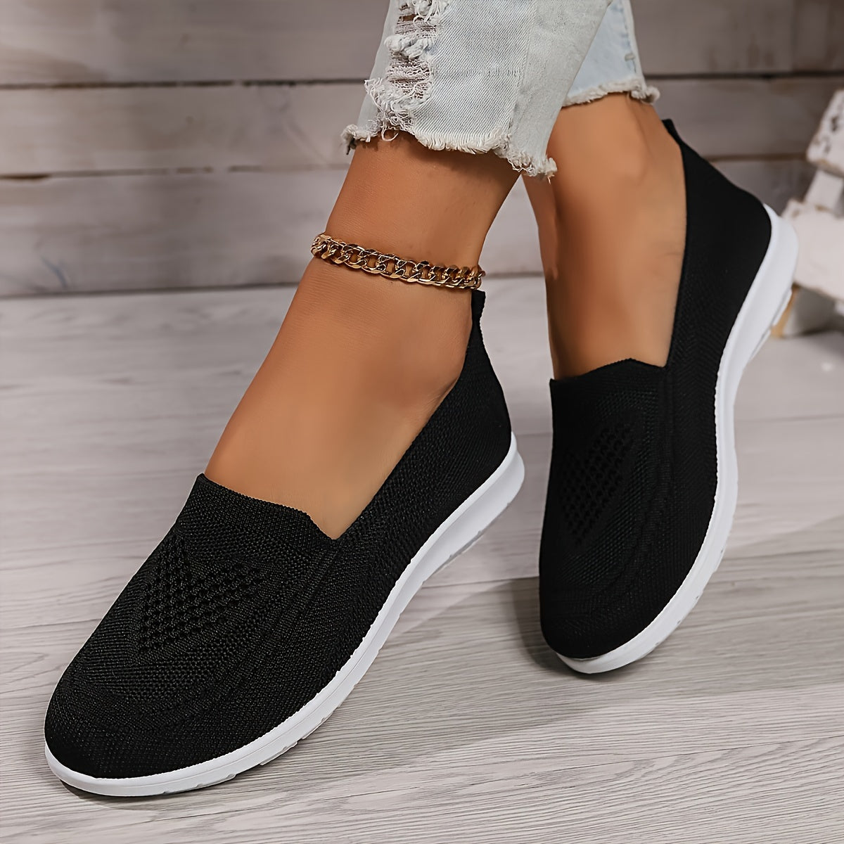 Noémie | Mocassins en maille respirante