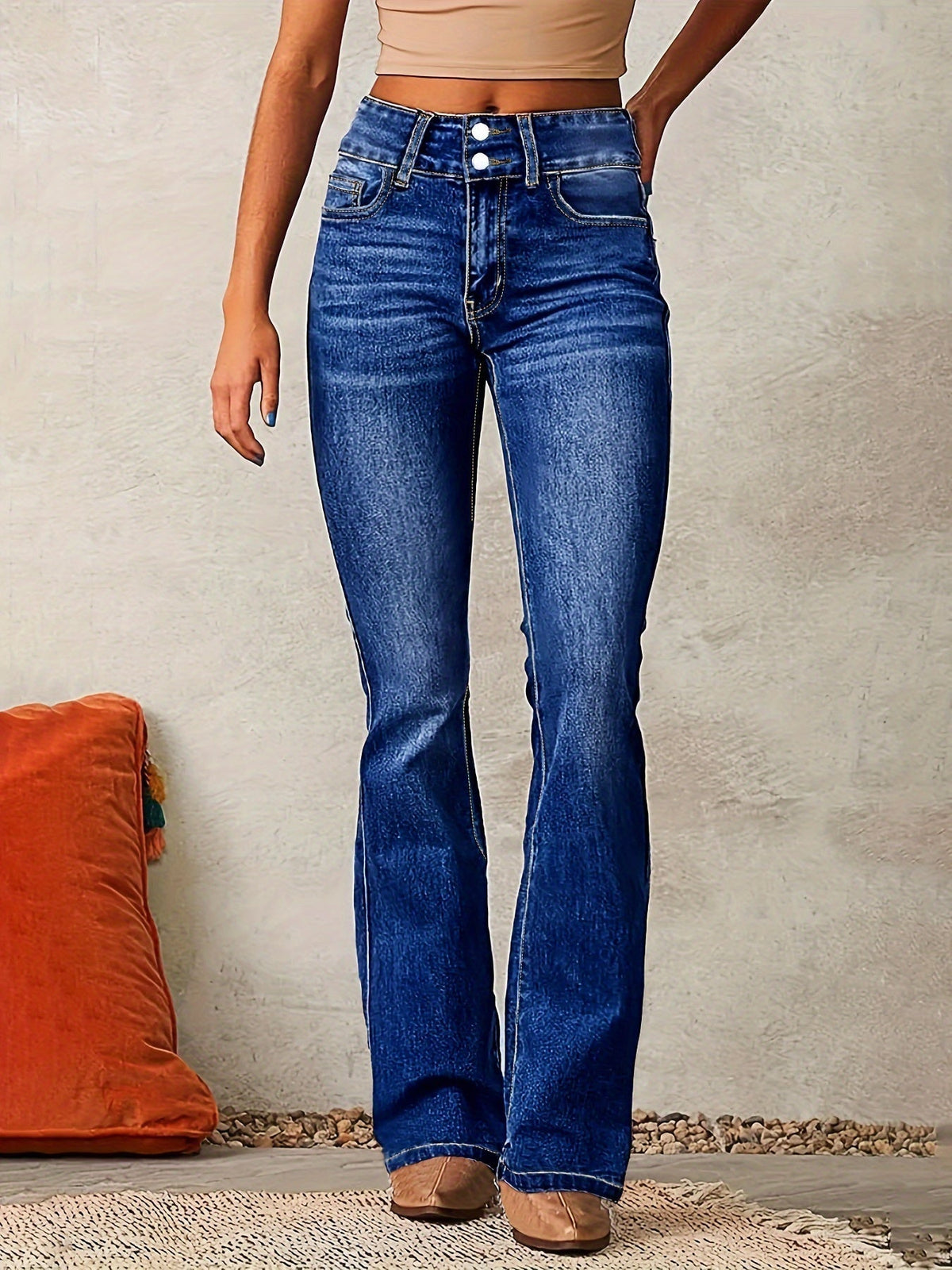Ariane | Jeans svasati a vita alta elasticizzati