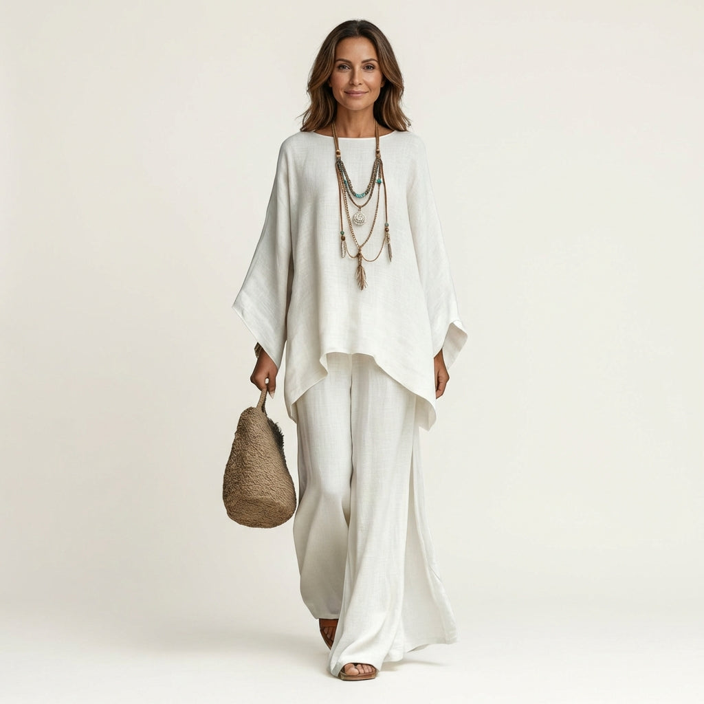 Completo Bohemien in Lino