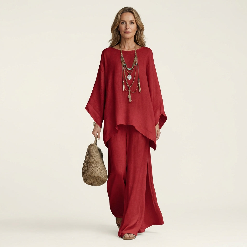 Completo Bohemien in Lino