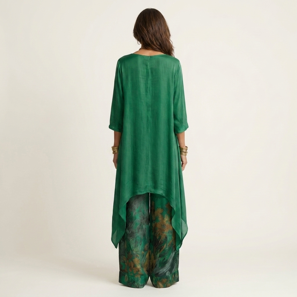 Set Asimmetrico in Cotone-Seta