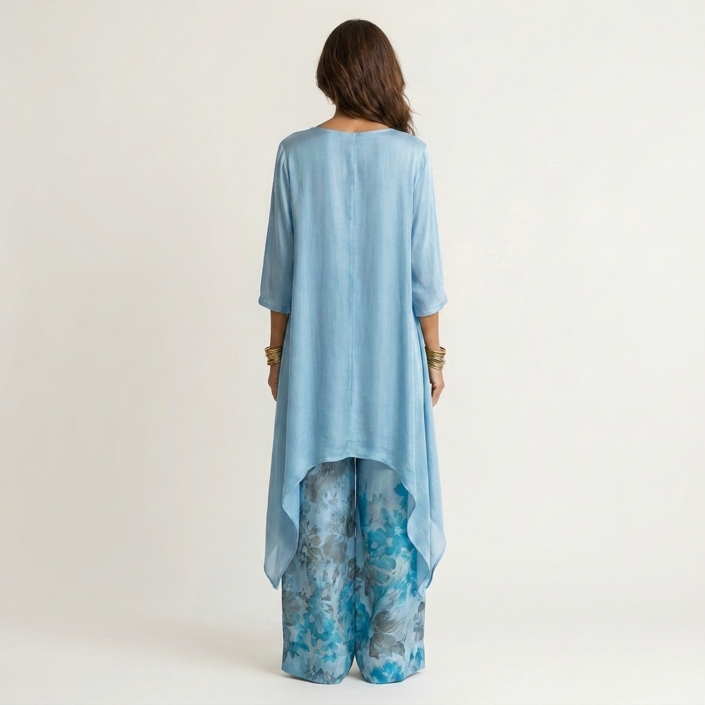 Set Asimmetrico in Cotone-Seta