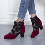 Marise | Bottines tendance avec détails en dentelle