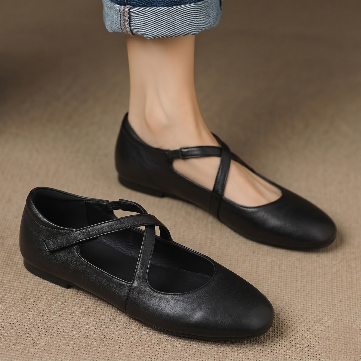Cara | Ballerine con Cinturino Incrociato
