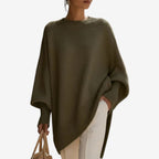 Helene | Poncho Asimmetrico Drappeggiato