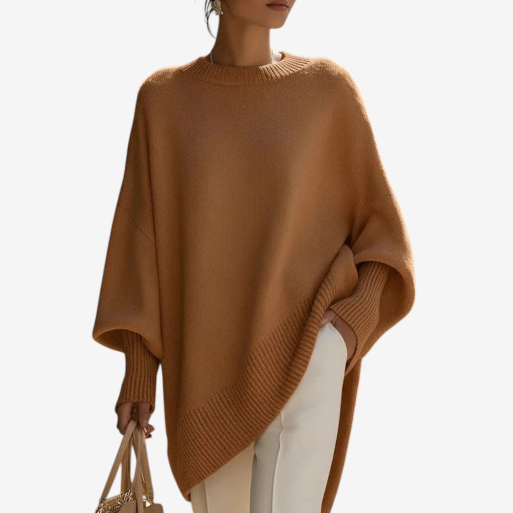 Helene | Poncho Asimmetrico Drappeggiato