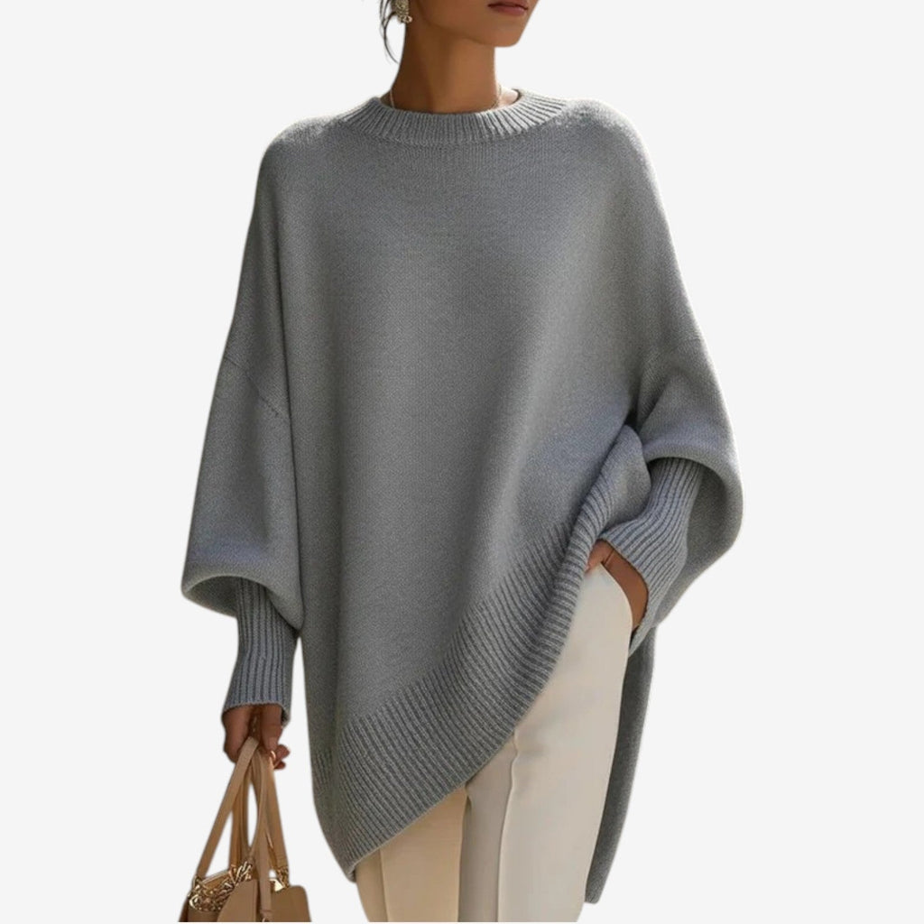 Helene | Poncho Asimmetrico Drappeggiato