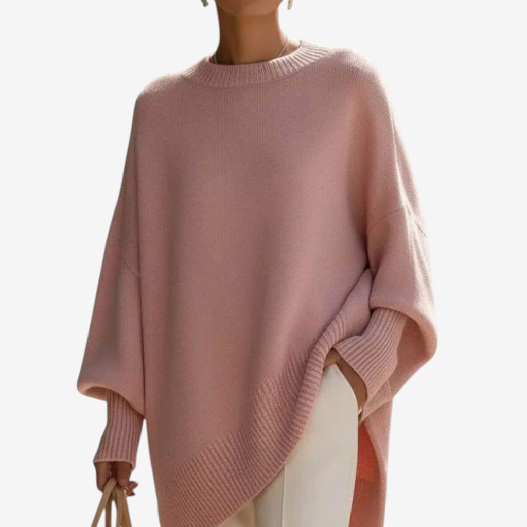 Helene | Poncho Asimmetrico Drappeggiato