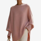 Helene | Poncho Asimmetrico Drappeggiato