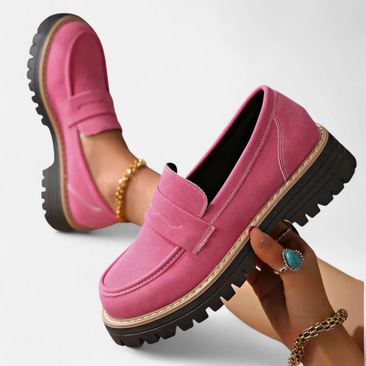 Skylar | Mocassini con tacco ortopedici premium