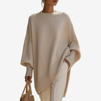 Helene | Poncho Asimmetrico Drappeggiato
