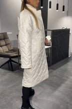 Fabiana | Cappotto Trapuntato Reversibile con Stampa Leopardata