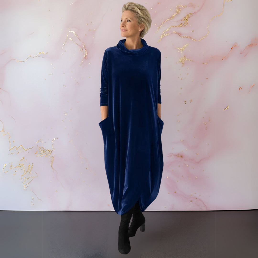 Elena | Abito Maxi in Velluto