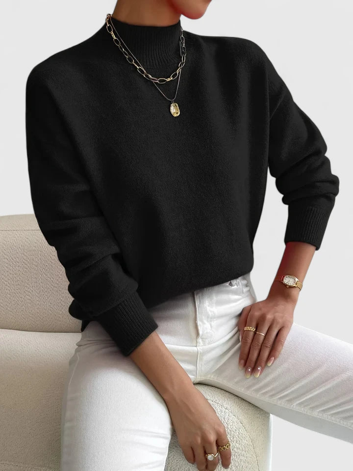 Camilla | Elegante Maglione con Collo Alto
