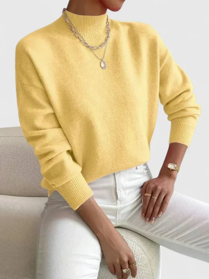 Camilla | Elegante Maglione con Collo Alto