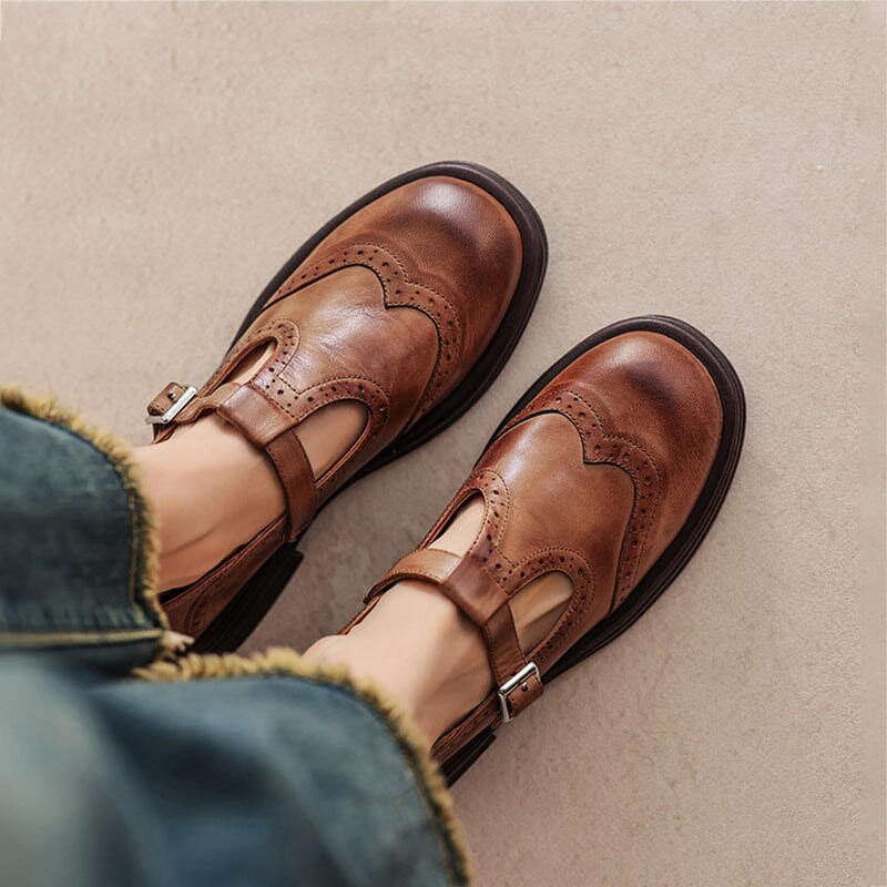 Mattea Mary Janes - Elegante scarpa in pelle