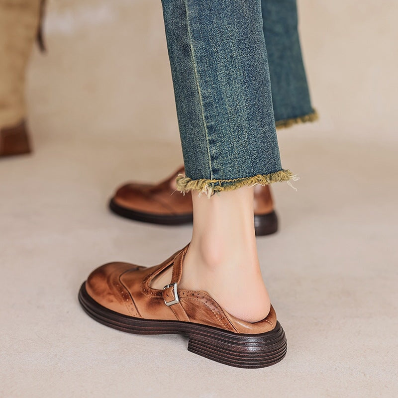 Mattea Mary Janes - Elegante scarpa in pelle