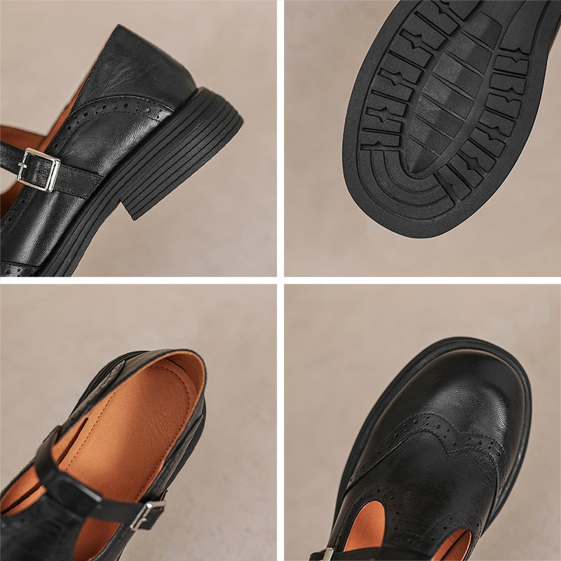 Mattea Mary Janes - Elegante scarpa in pelle