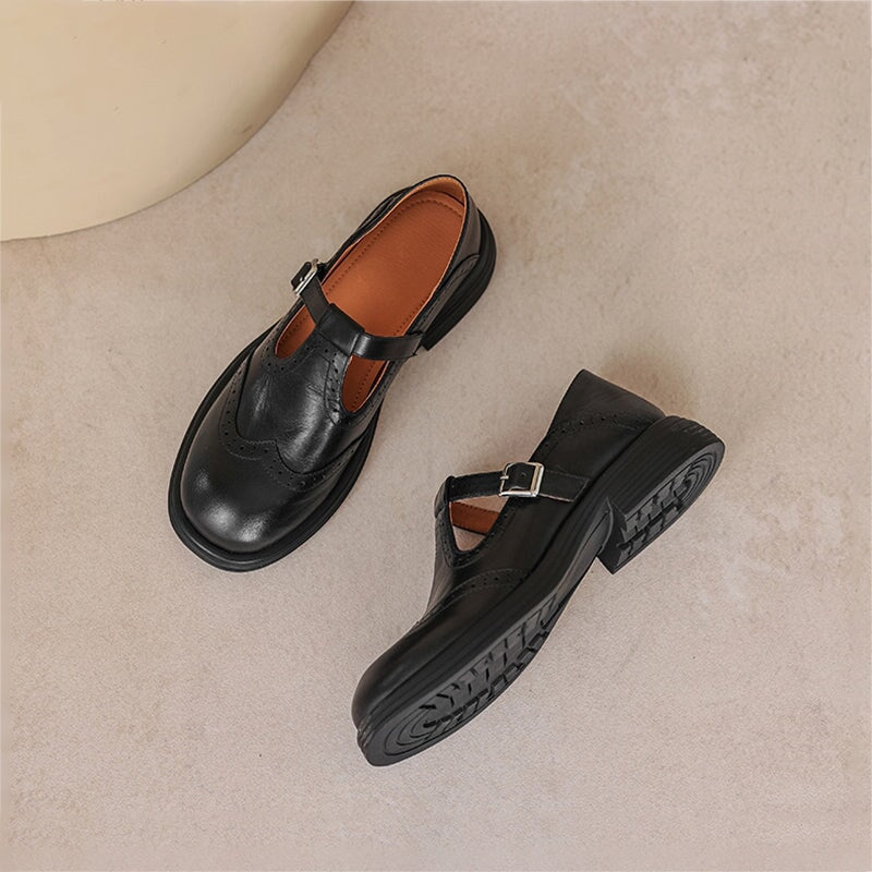 Mattea Mary Janes - Elegante scarpa in pelle