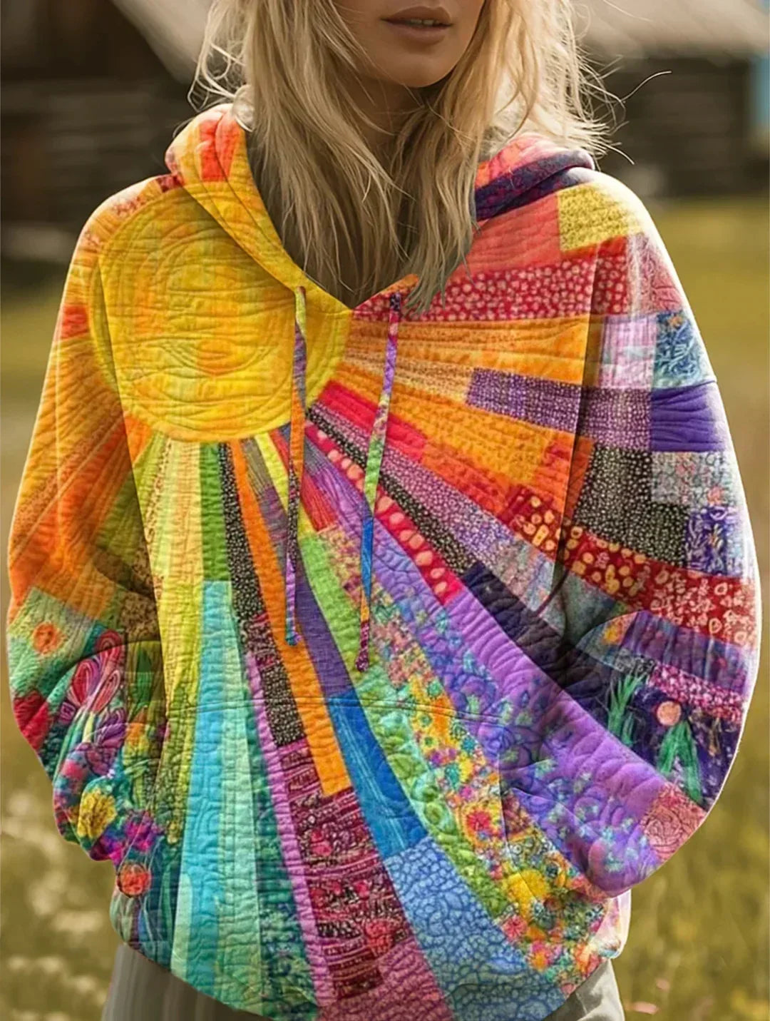 Tansy | Pullover con Cappuccio Relaxed Artful