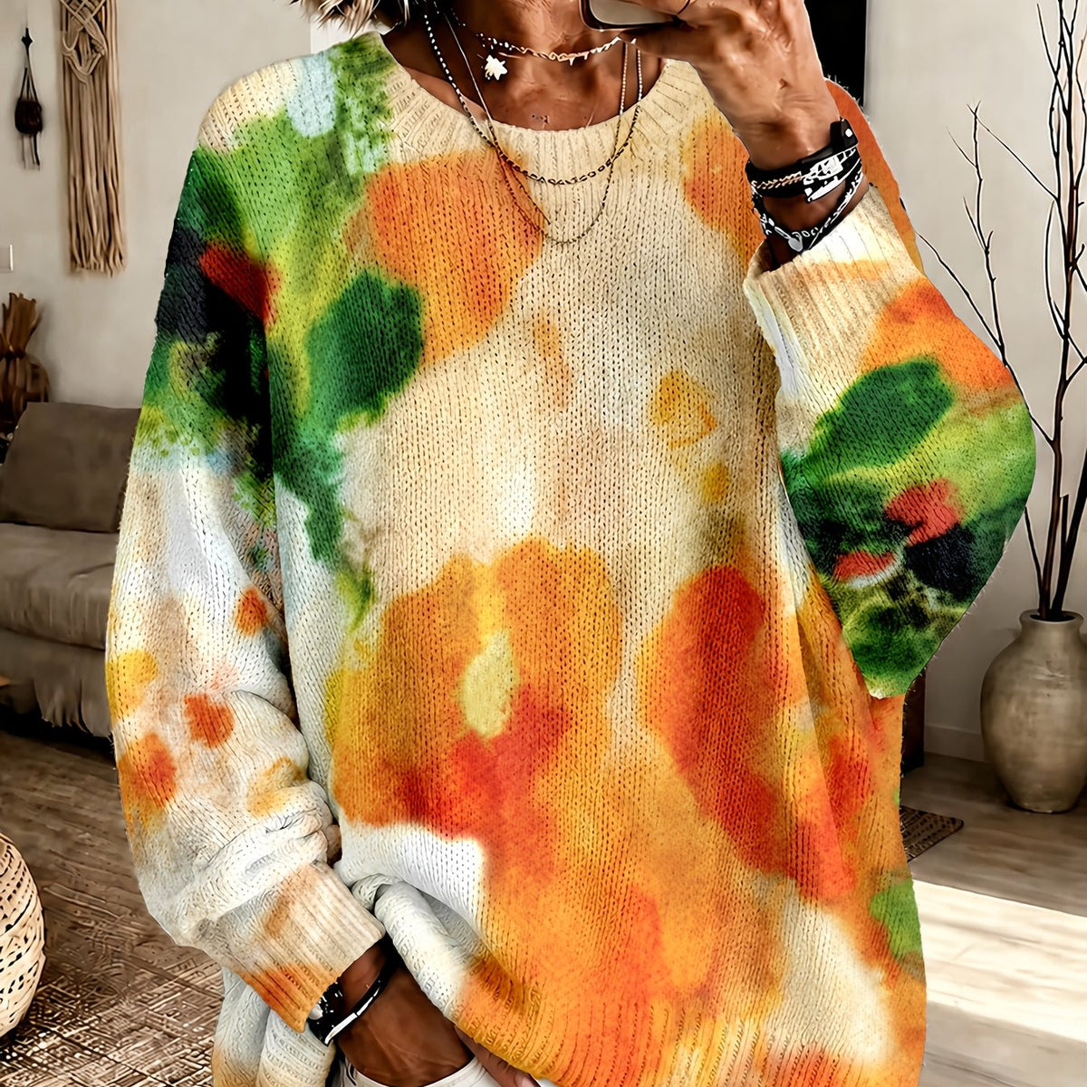 Juliette | Maglione Relaxed Pittorico