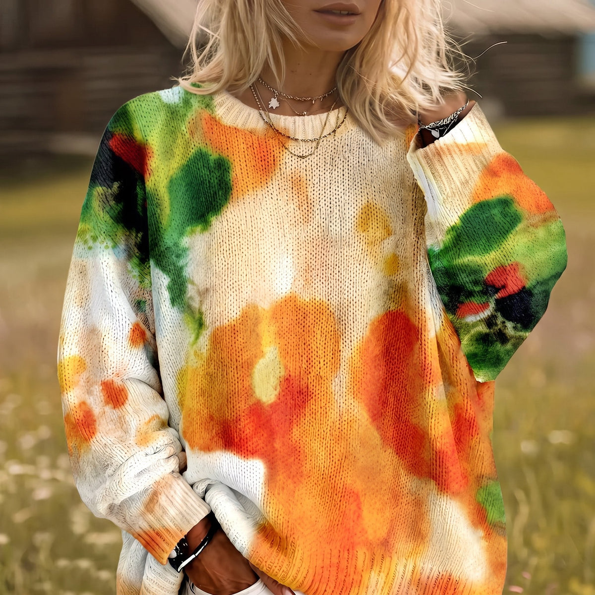 Juliette | Maglione Relaxed Pittorico