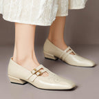 Estella | Décolleté Mary Jane con doppia cinturino e brogue