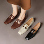 Estella | Décolleté Mary Jane con doppia cinturino e brogue