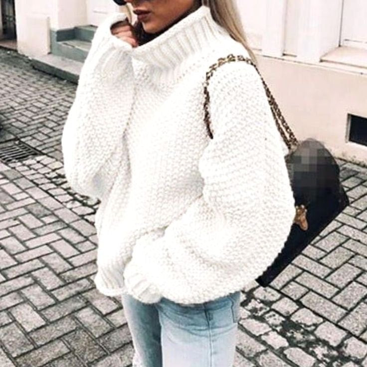 Beatrix | Maglione Oversized con Collo Alto