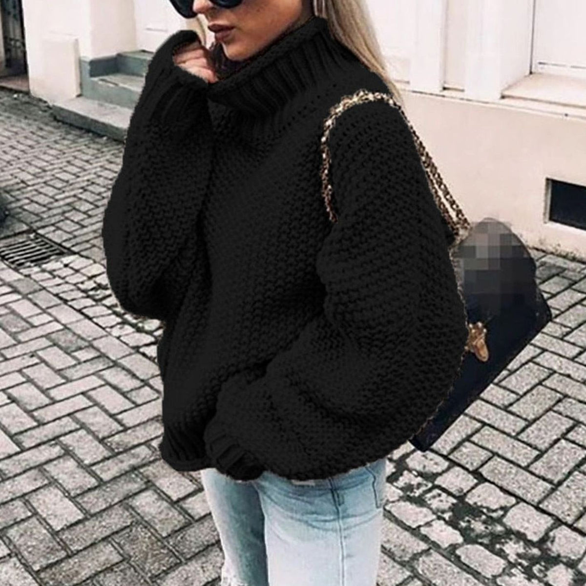 Beatrix | Maglione Oversized con Collo Alto