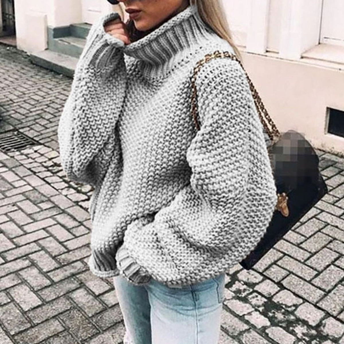 Beatrix | Maglione Oversized con Collo Alto