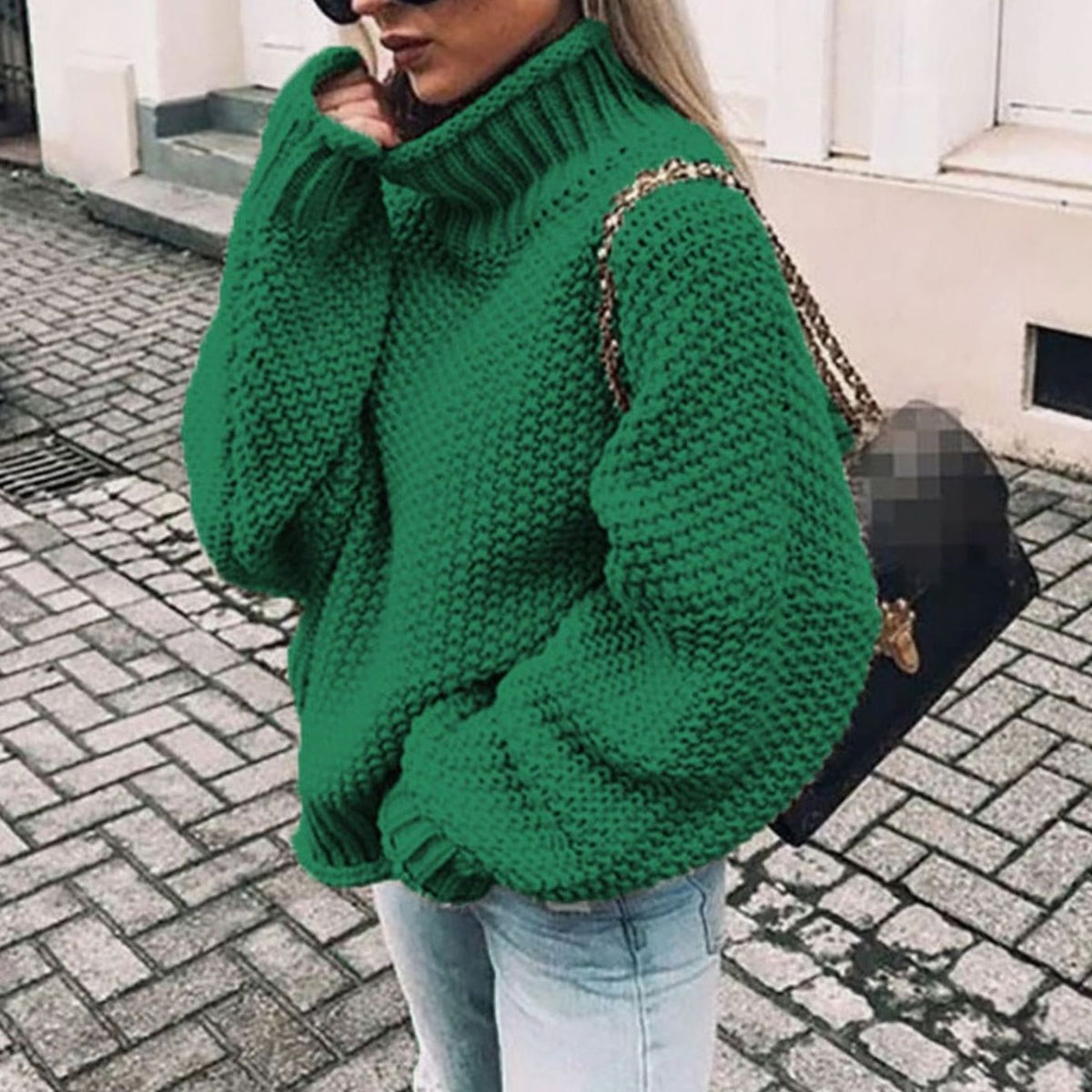 Beatrix | Maglione Oversized con Collo Alto