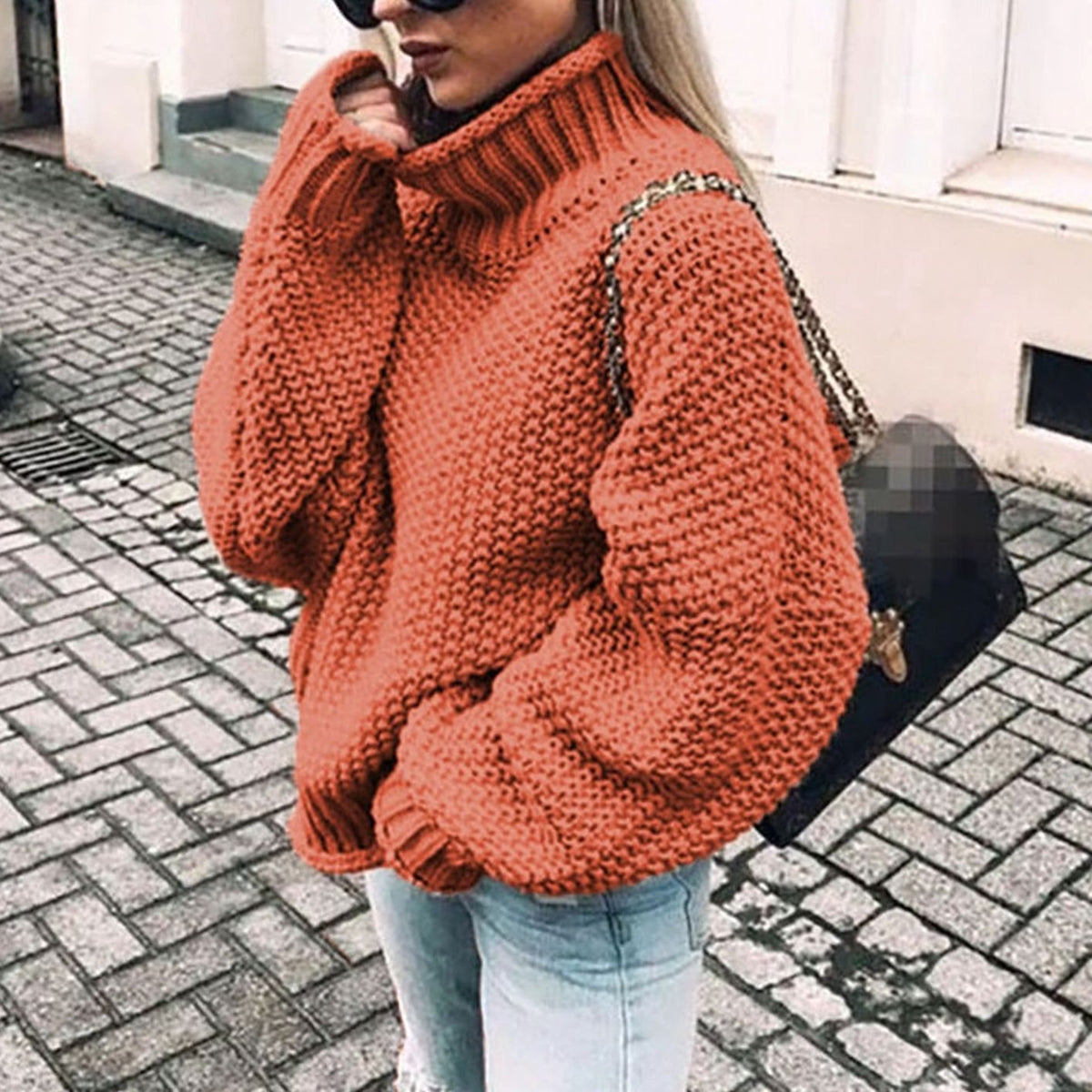 Beatrix | Maglione Oversized con Collo Alto