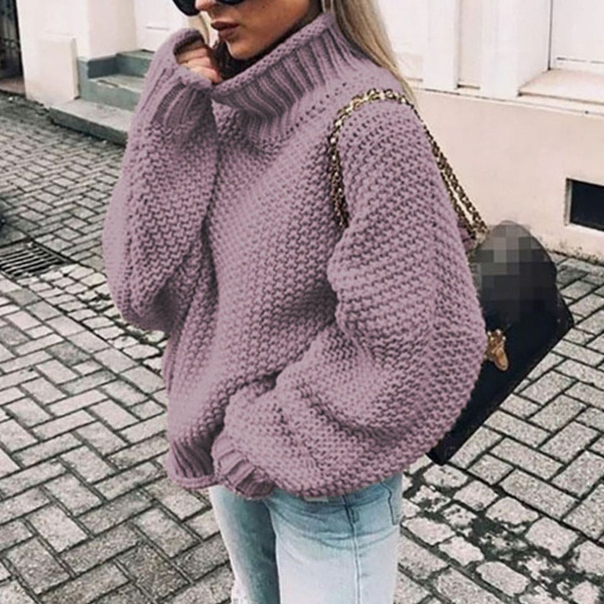 Beatrix | Maglione Oversized con Collo Alto